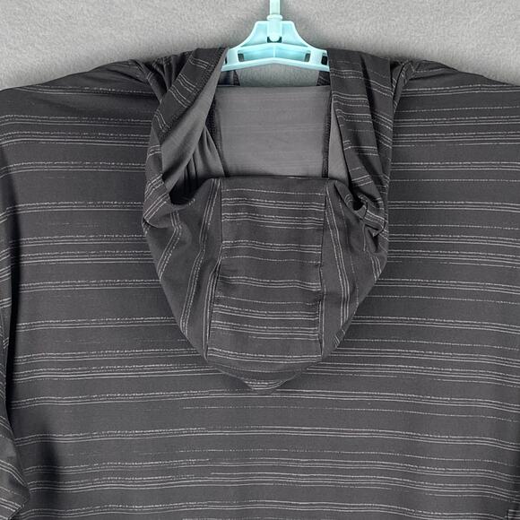 PGA Tour Men's XXL Textured Stripe Long Sleeve Hooded T-Shirt Asphalt NEW - Picture 6 of 10